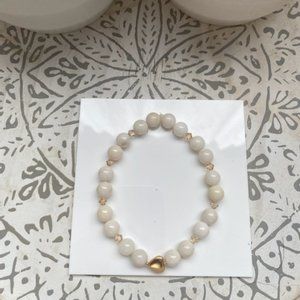 Ivory pearl bracelet with Swarovski